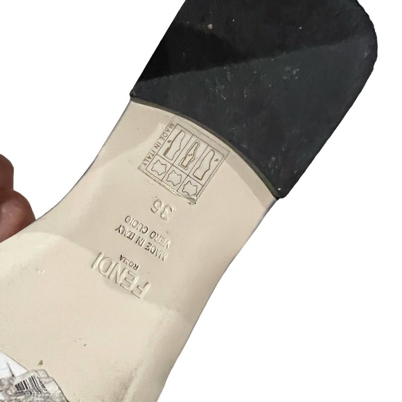 Fendi Metallic Pink Studded Sandals EU Size 36 - Picture 5 of 9